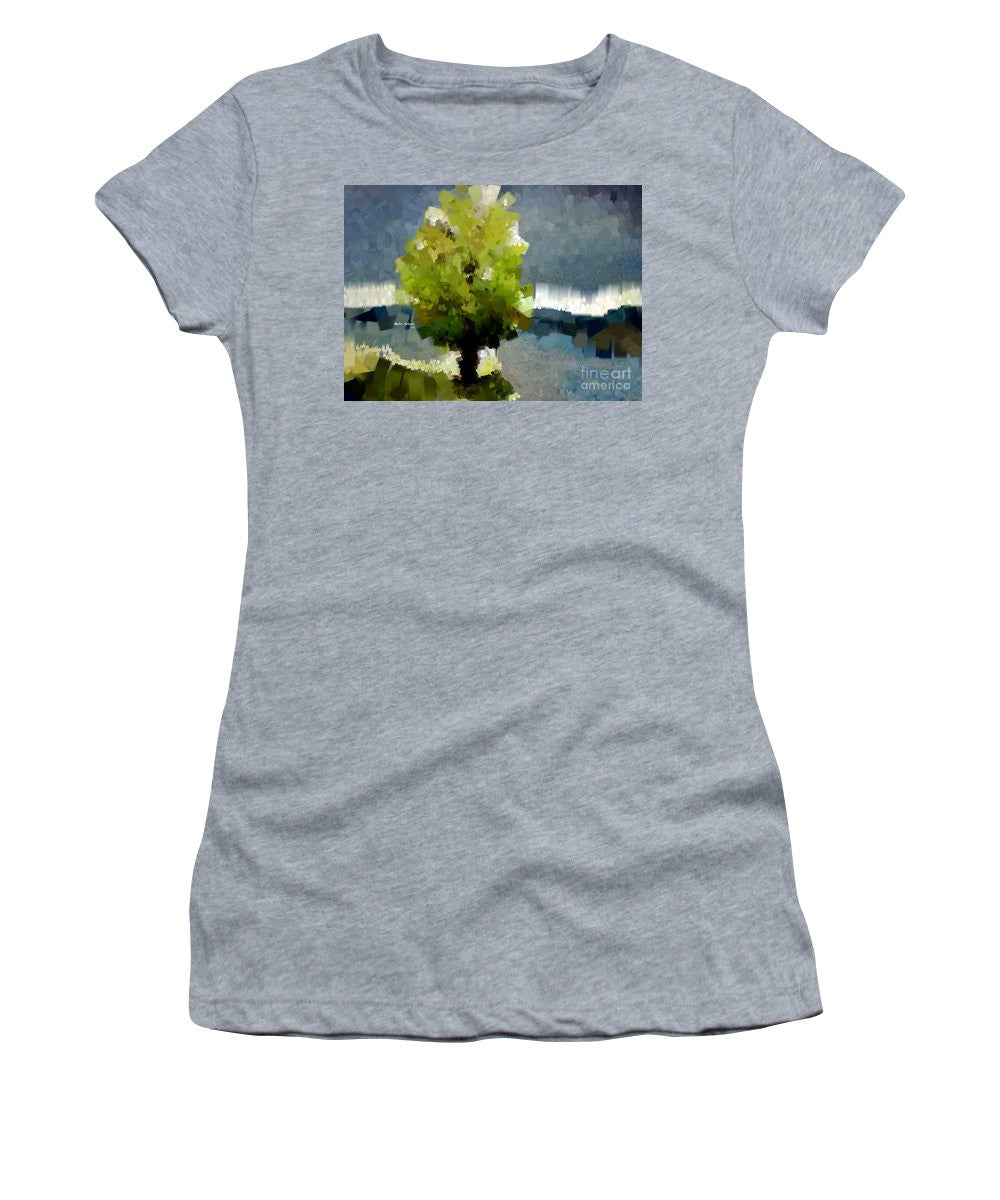 Women's T-Shirt (Junior Cut) - Abstract Landscape 1522