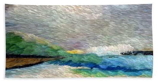 Bath Towel - Abstract Landscape 1525