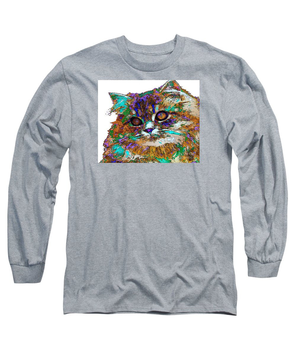 Long Sleeve T-Shirt - Adele The Cat. Pet Series