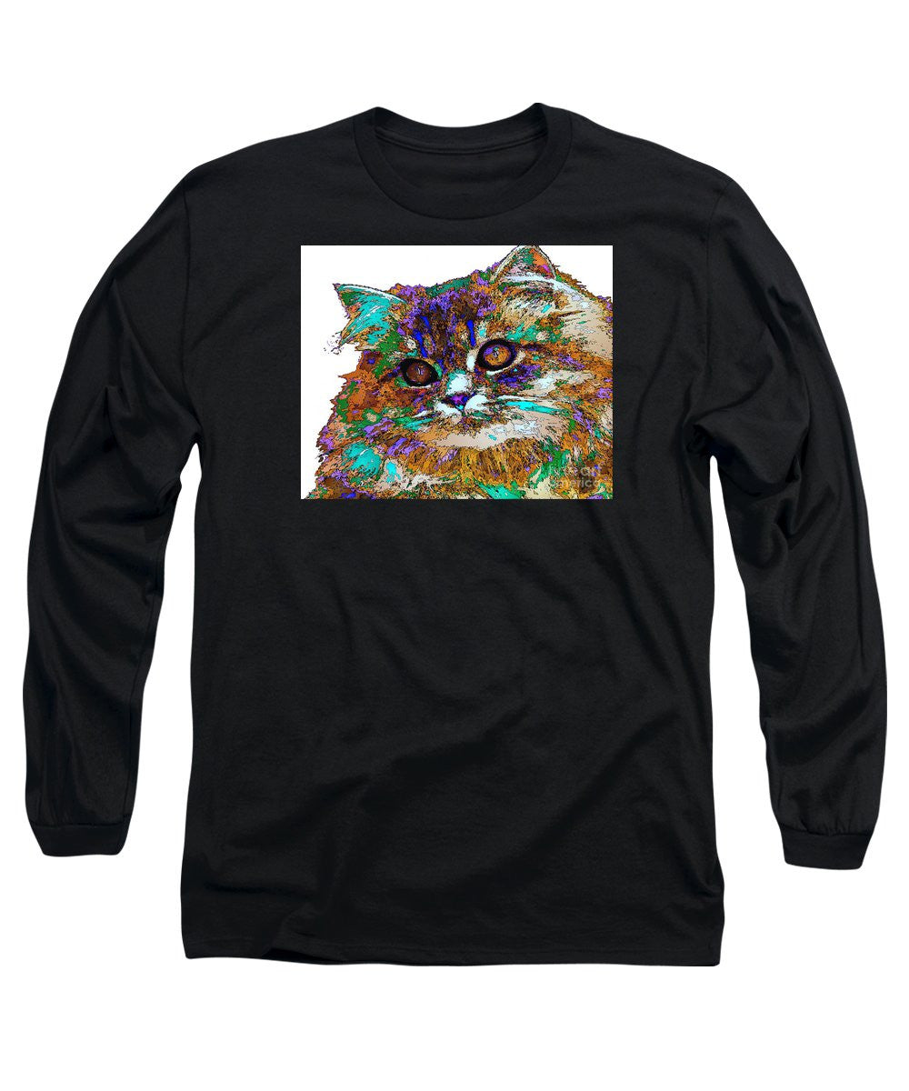 Long Sleeve T-Shirt - Adele The Cat. Pet Series