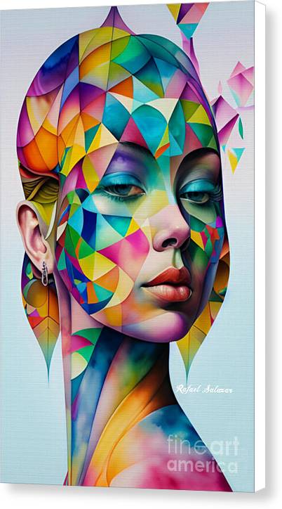 Azure Elegance - Canvas Print