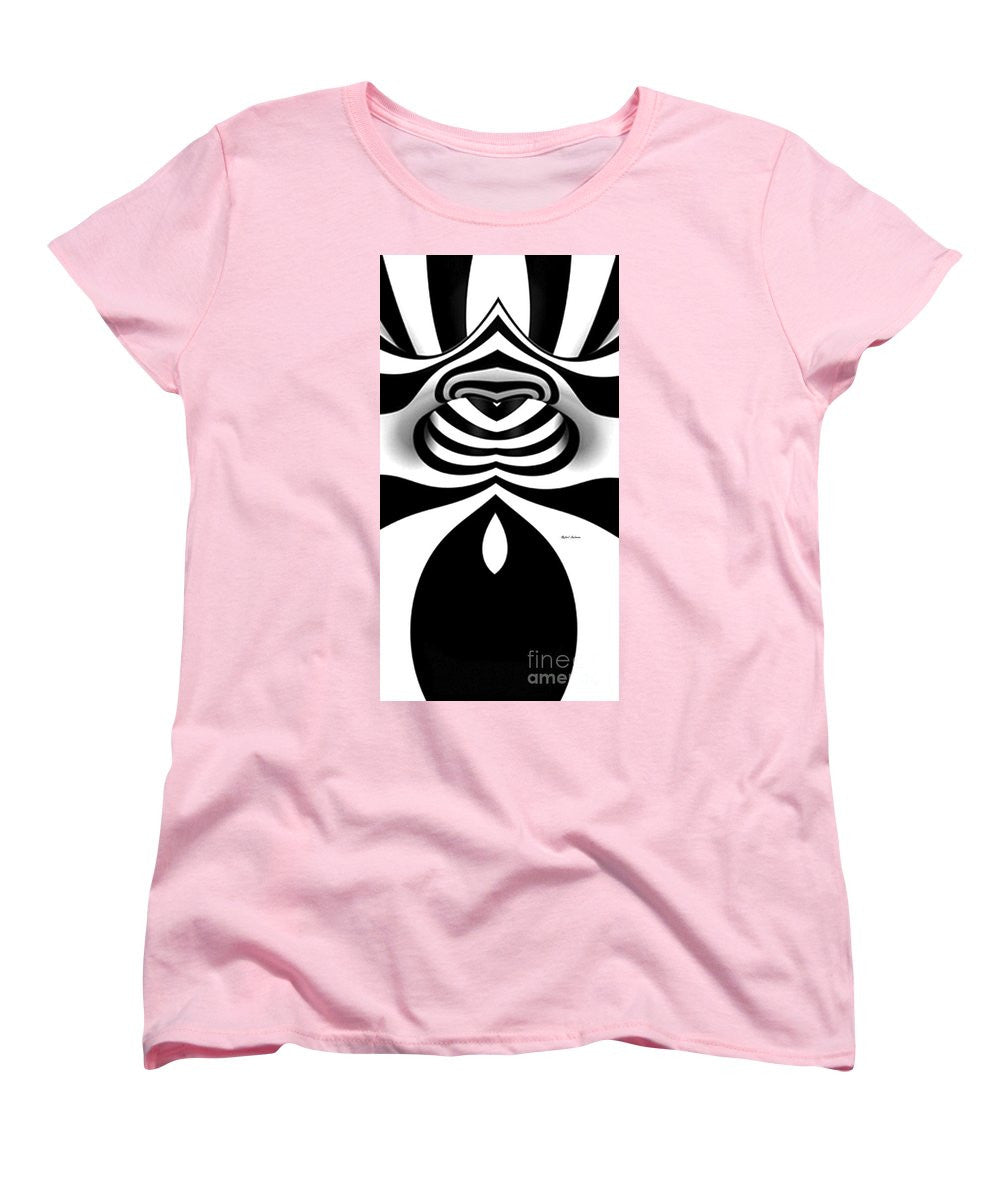 Women's T-Shirt (Standard Cut) - Black And White Tunnel
