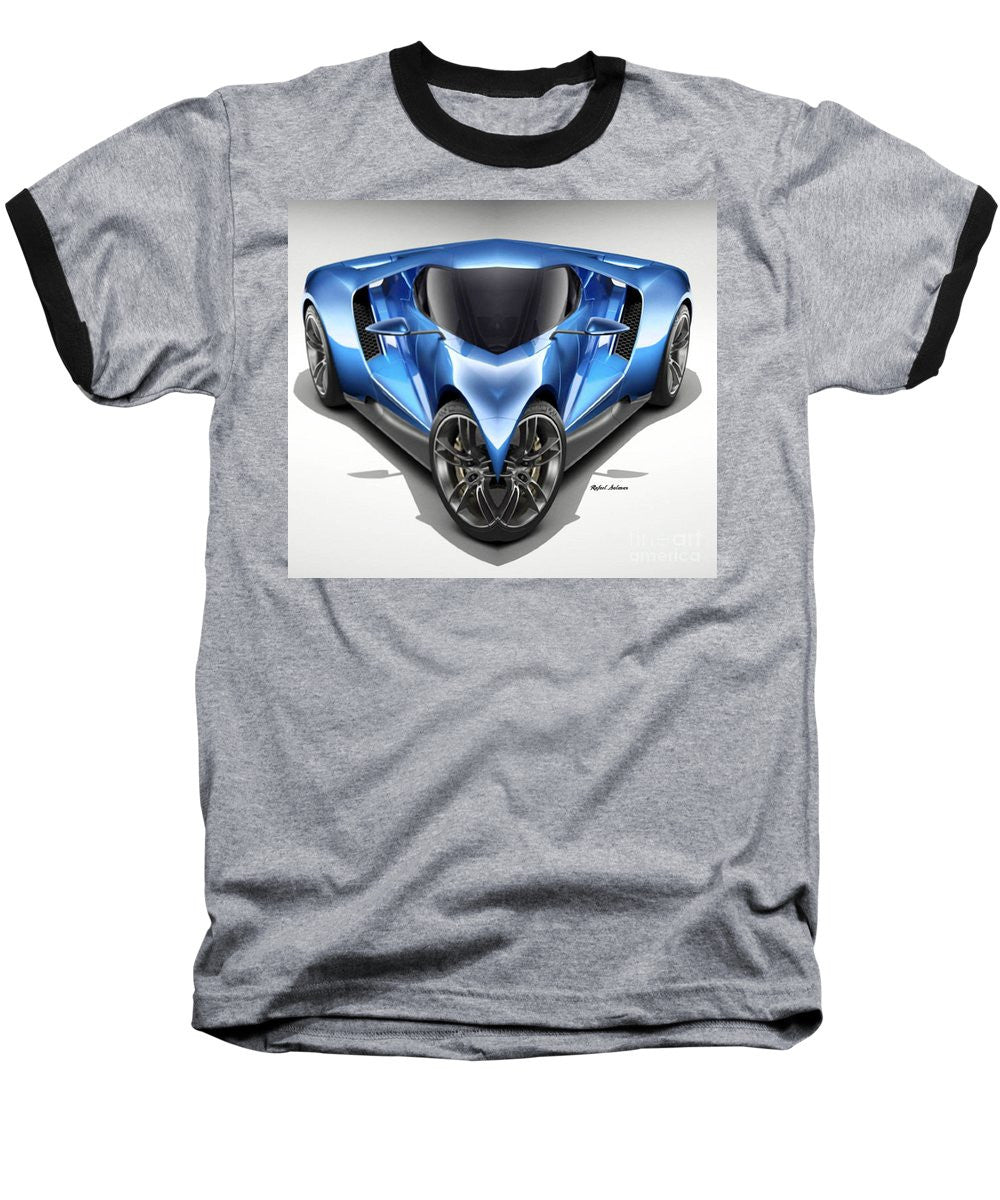 Baseball T-Shirt - Blue Car 01