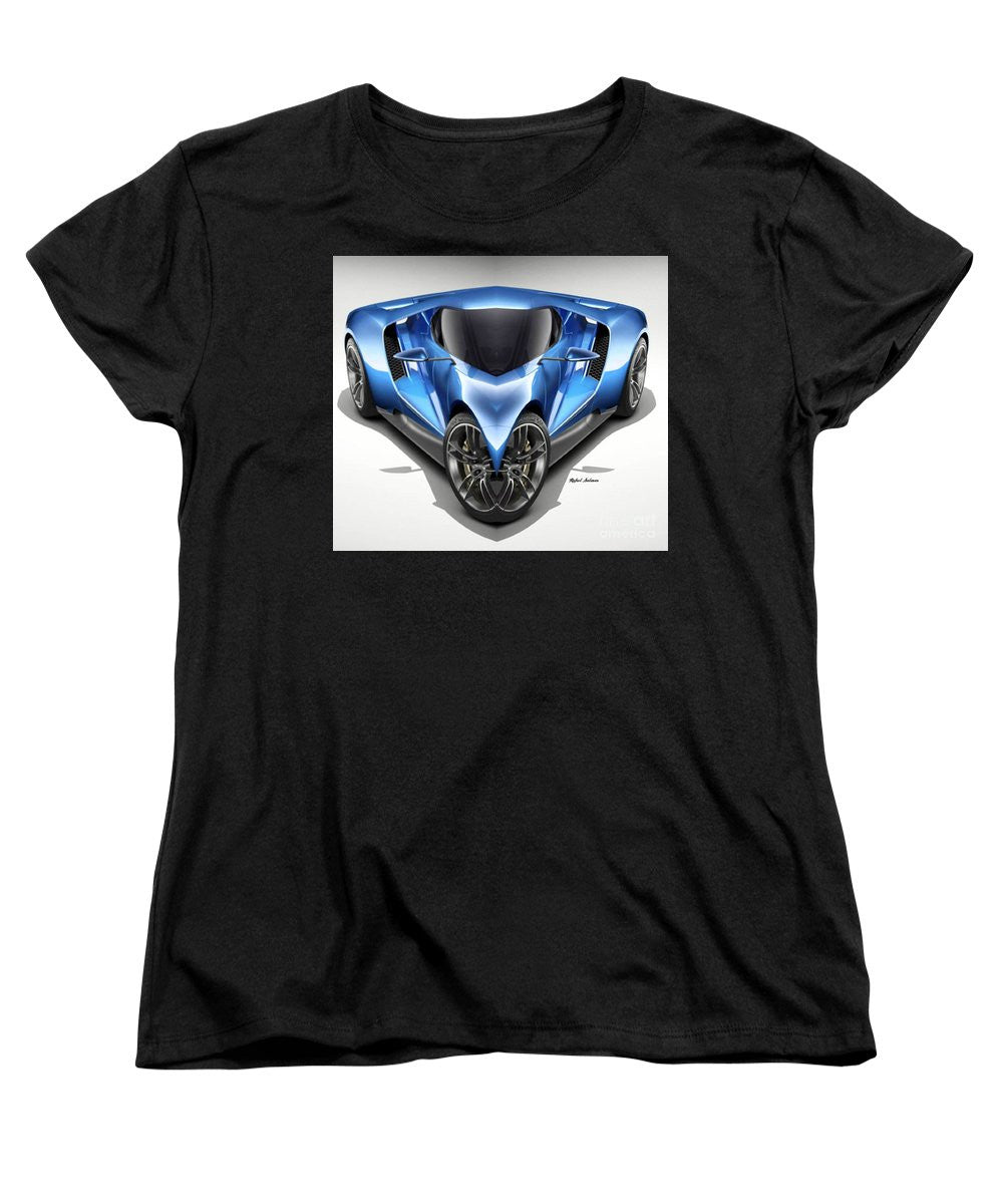 Women's T-Shirt (Standard Cut) - Blue Car 01