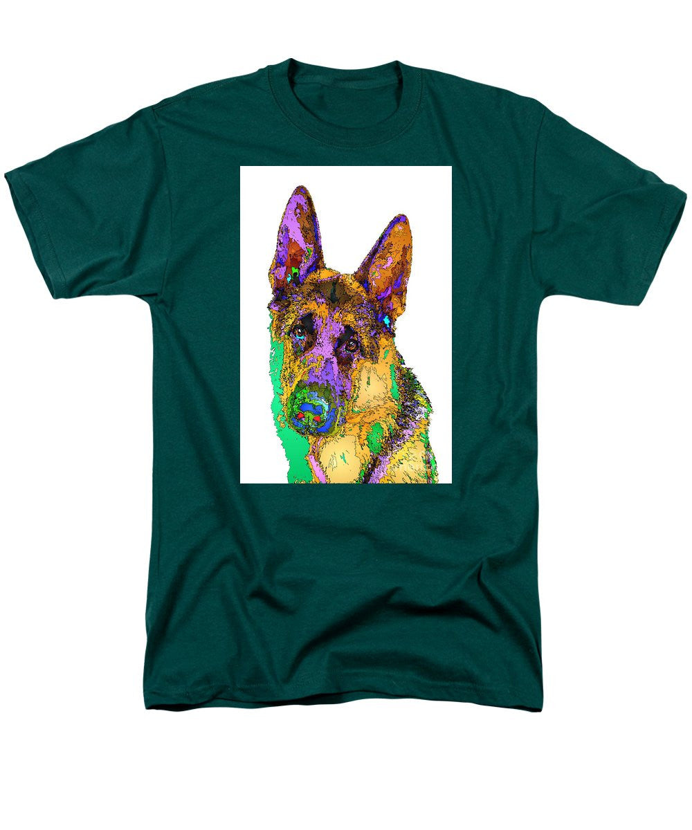 Men's T-Shirt  (Regular Fit) - Bogart The Shepherd. Pet Series