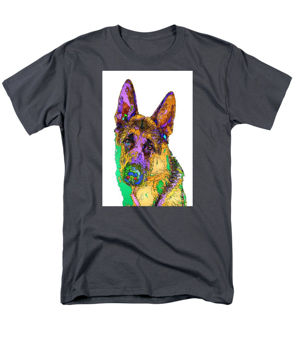 Men's T-Shirt  (Regular Fit) - Bogart The Shepherd. Pet Series