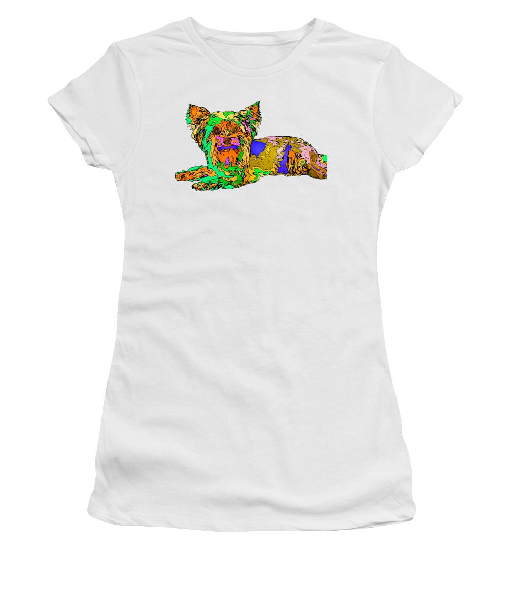 Women's T-Shirt (Junior Cut) - Buddy. Pet Series