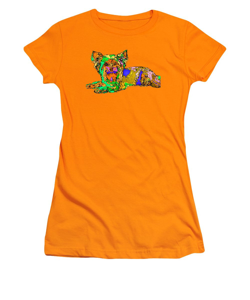 Women's T-Shirt (Junior Cut) - Buddy. Pet Series