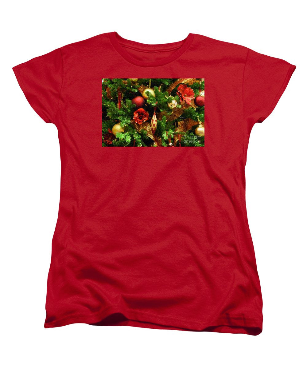 Women's T-Shirt (Standard Cut) - Christmas Garland
