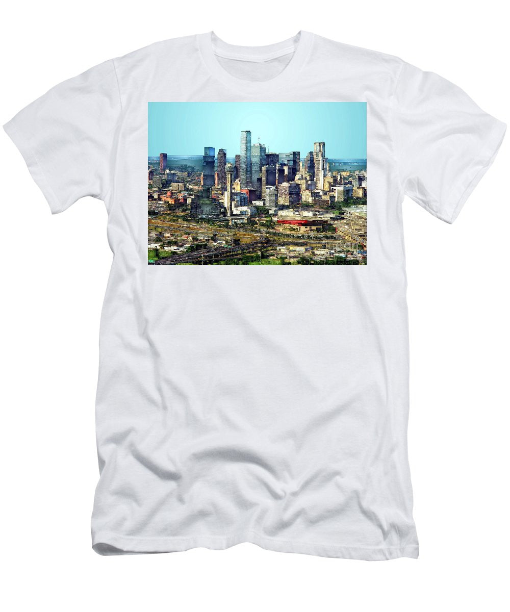 Men's T-Shirt (Slim Fit) - Dallas Skyline