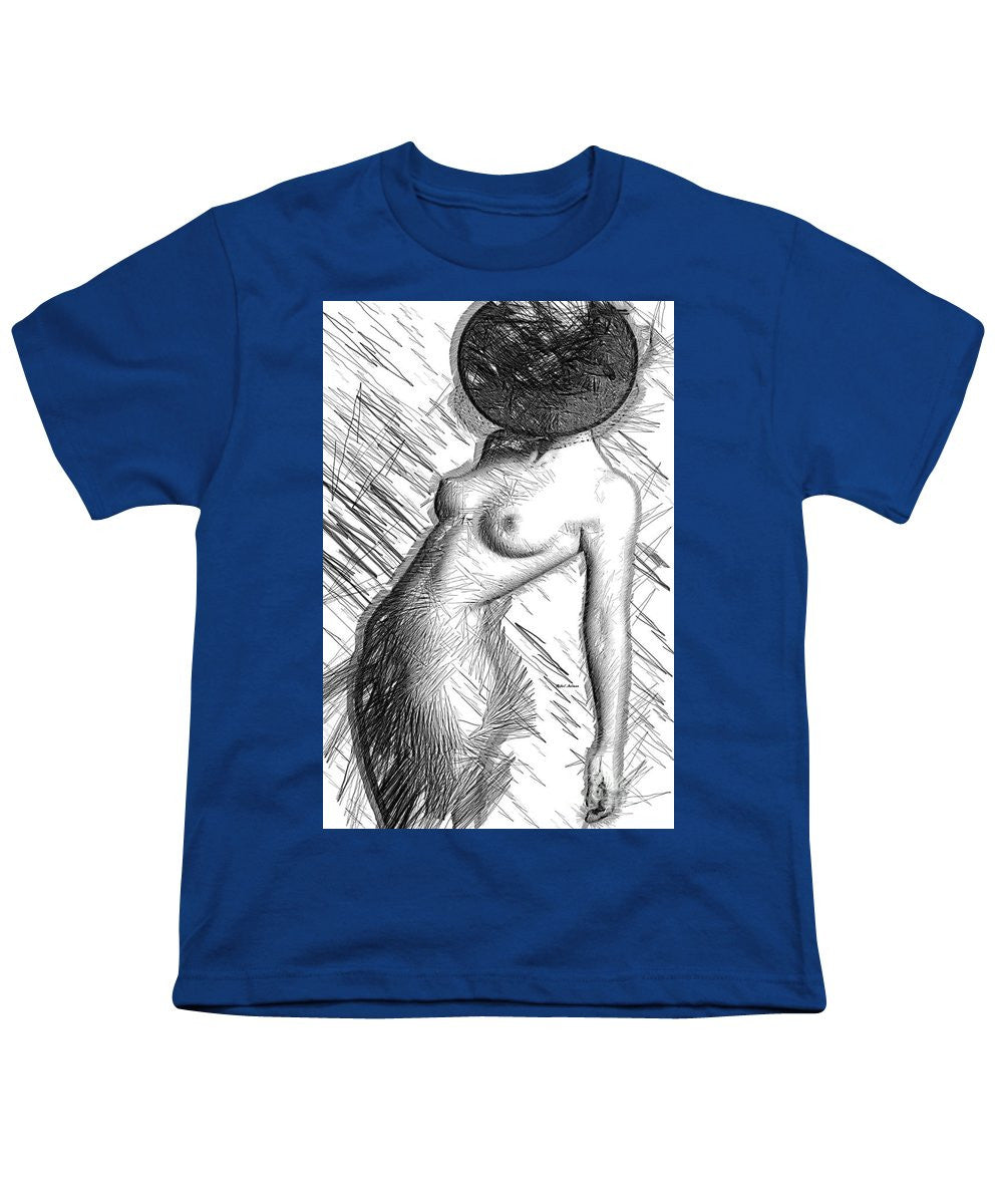 Youth T-Shirt - Female Figure Sketch 1266