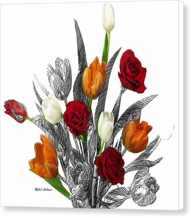 Flower Bouquet - Canvas Print