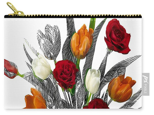 Flower Bouquet - Carry-All Pouch