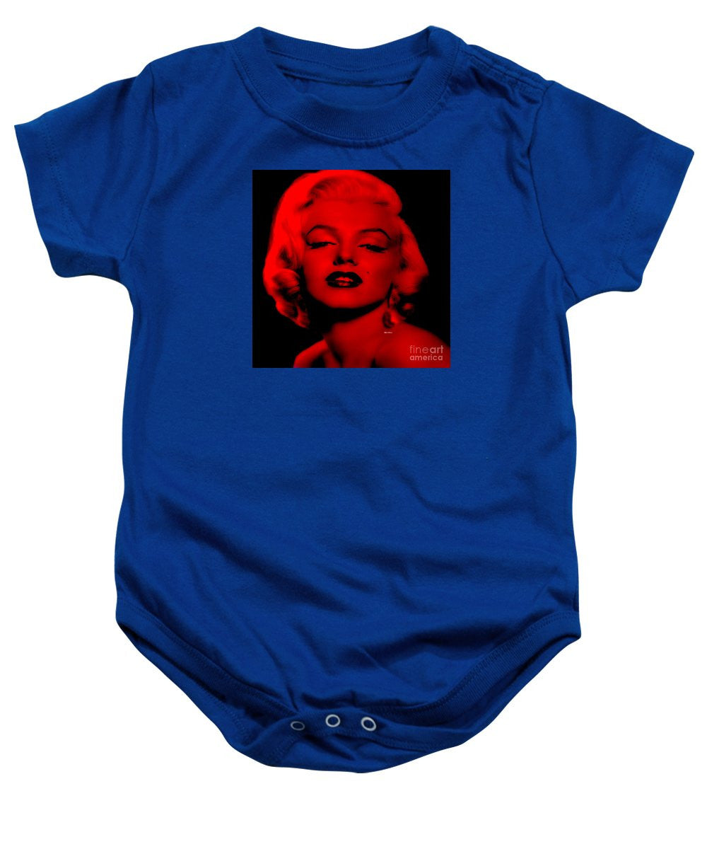 Baby Onesie - Marilyn Monroe In Red. Pop Art