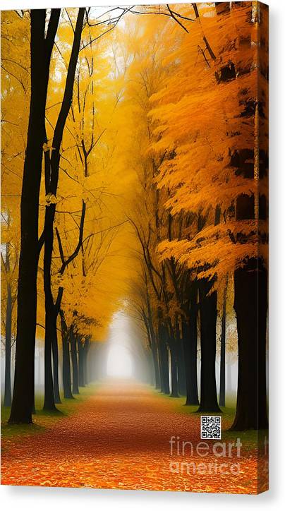 Misty Road to Somewhere - Canvas Print