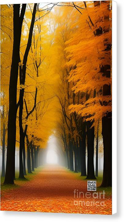 Misty Road to Somewhere - Canvas Print