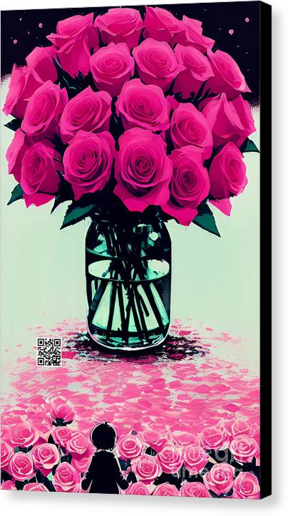Mother's Day Rose Bouquet - Canvas Print