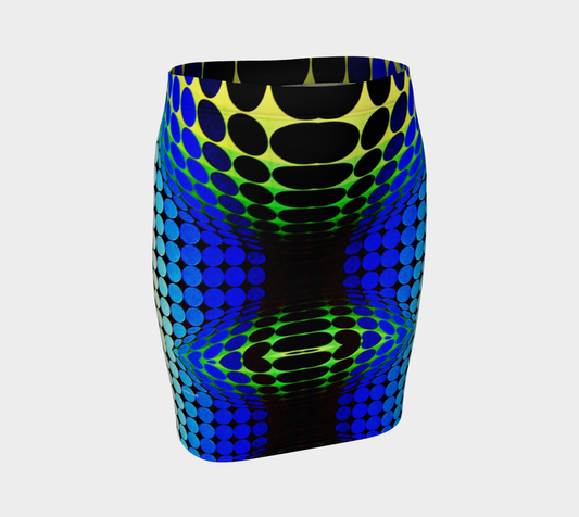 Geometric 9713 Fitted Skirt