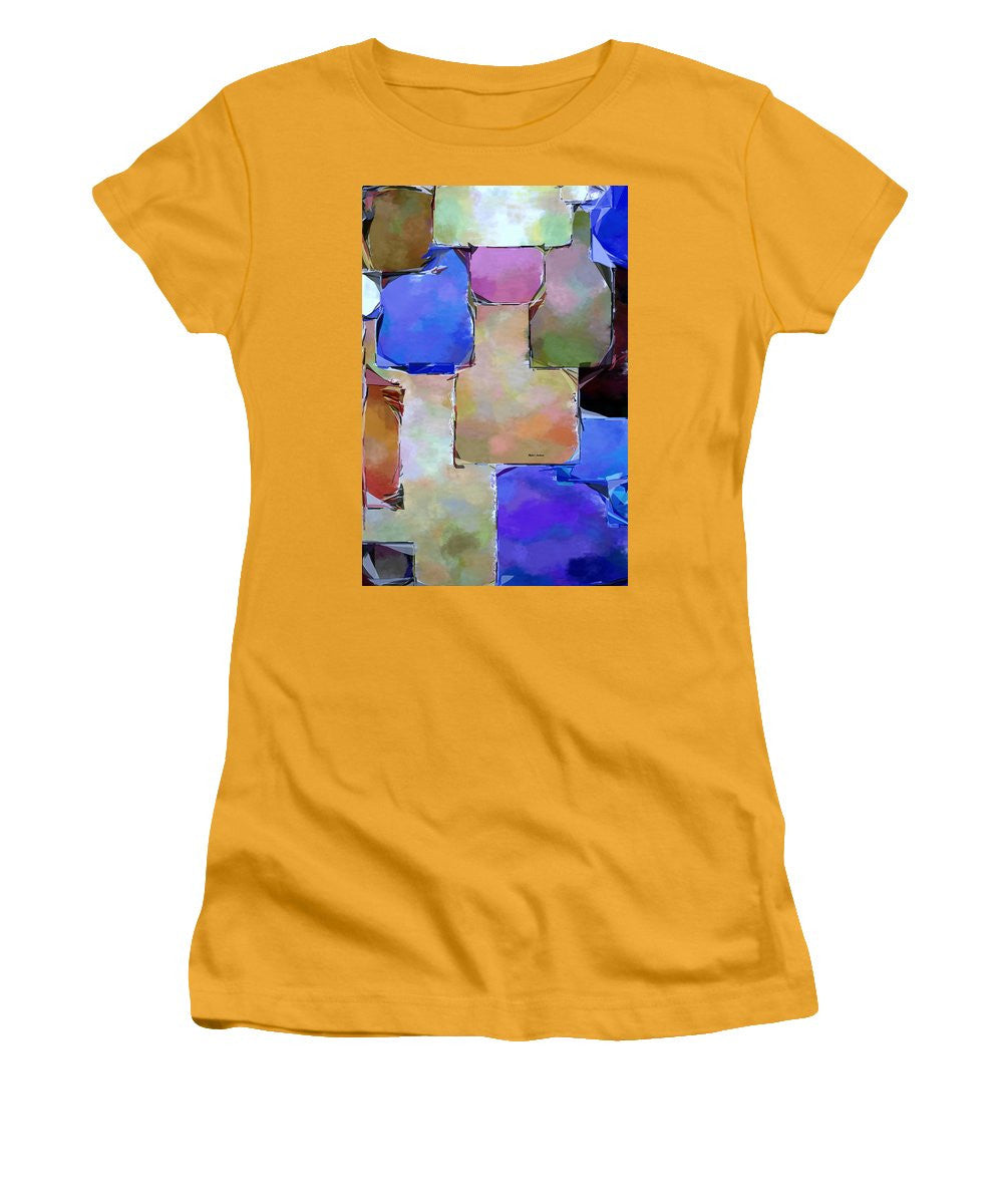 Women's T-Shirt (Junior Cut) - Purple Squares