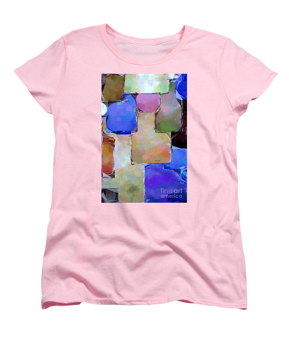 Women's T-Shirt (Standard Cut) - Purple Squares