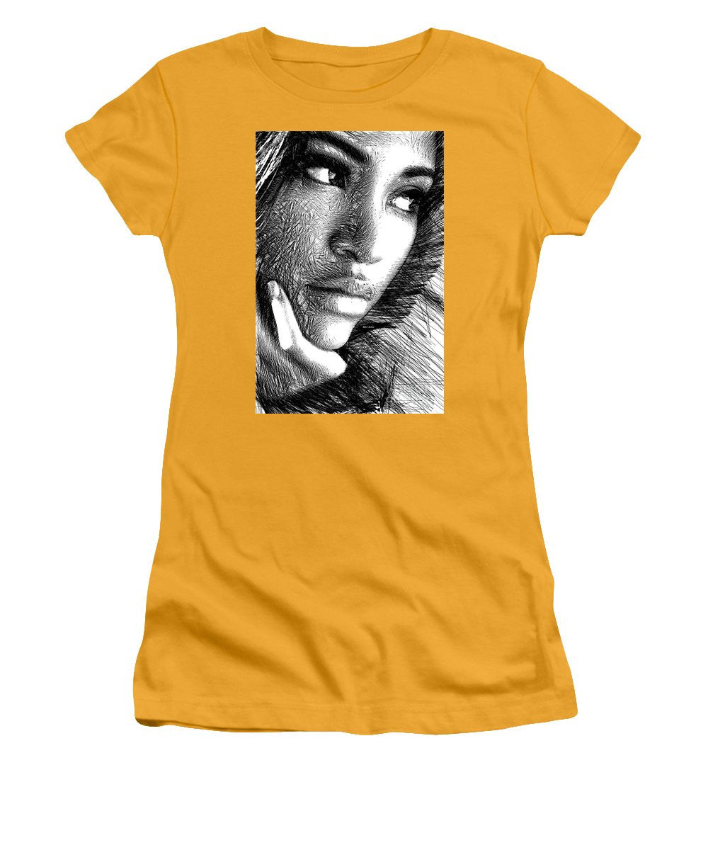 Women's T-Shirt (Junior Cut) - Puzzled Look