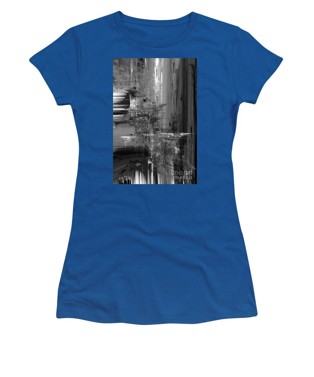 Women's T-Shirt (Junior Cut) - Waterfall In Black And White