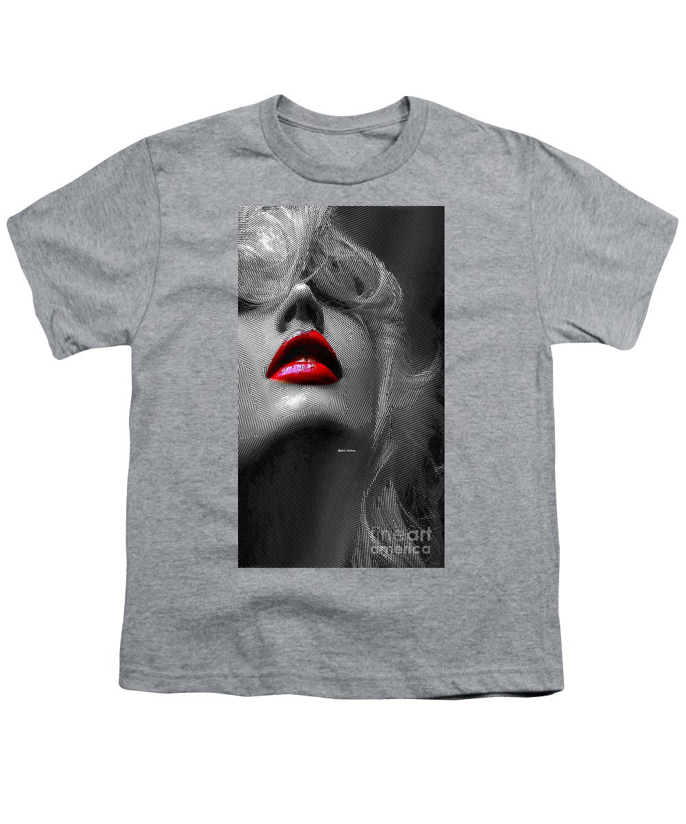 Youth T-Shirt - Woman With Red Lips