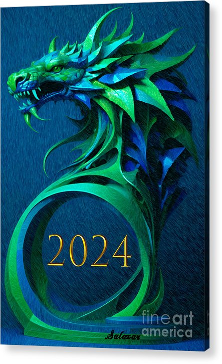 Year of the Green Dragon 2024 - Acrylic Print