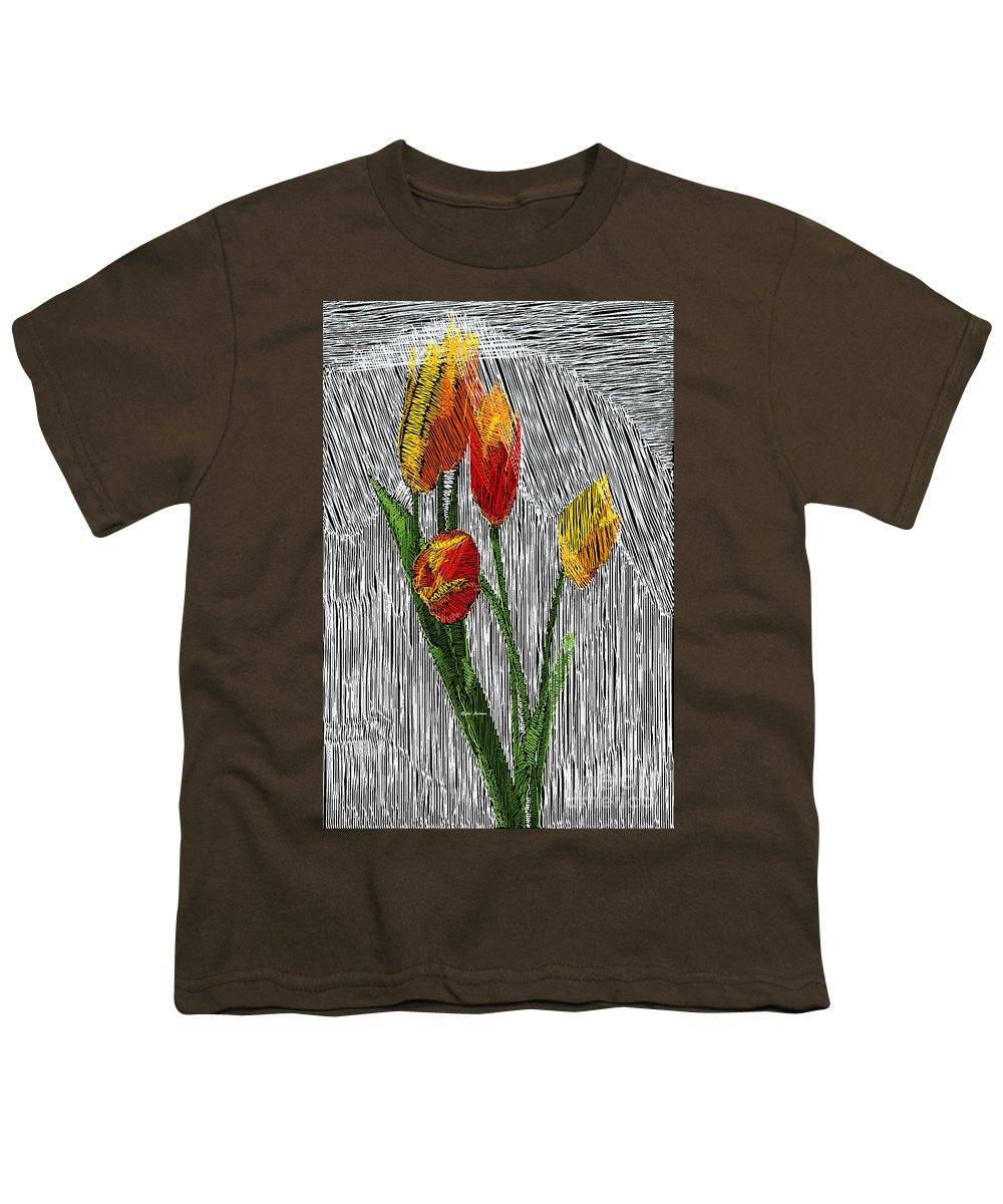 Youth T-Shirt - Yellow Tulips