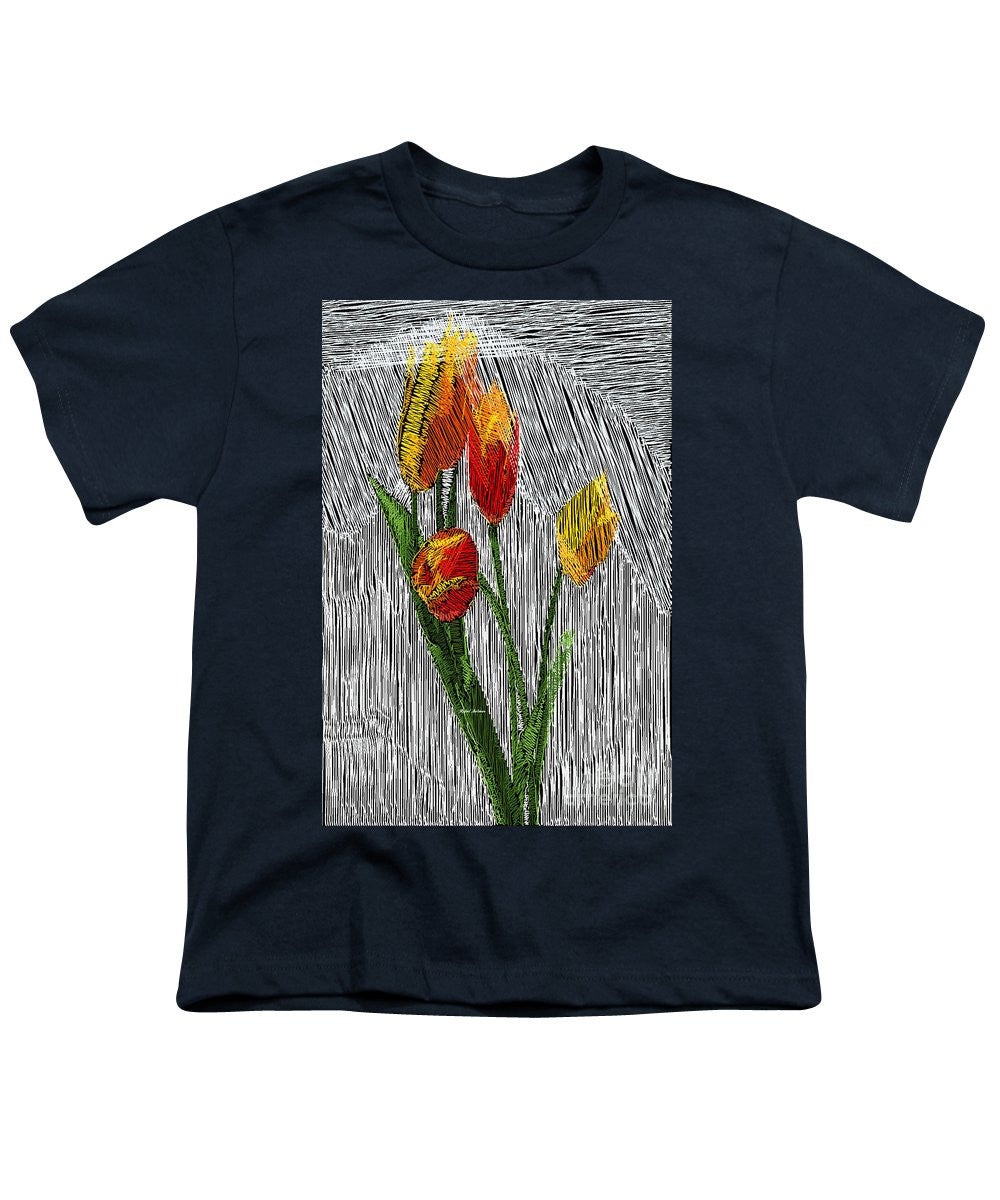 Youth T-Shirt - Yellow Tulips