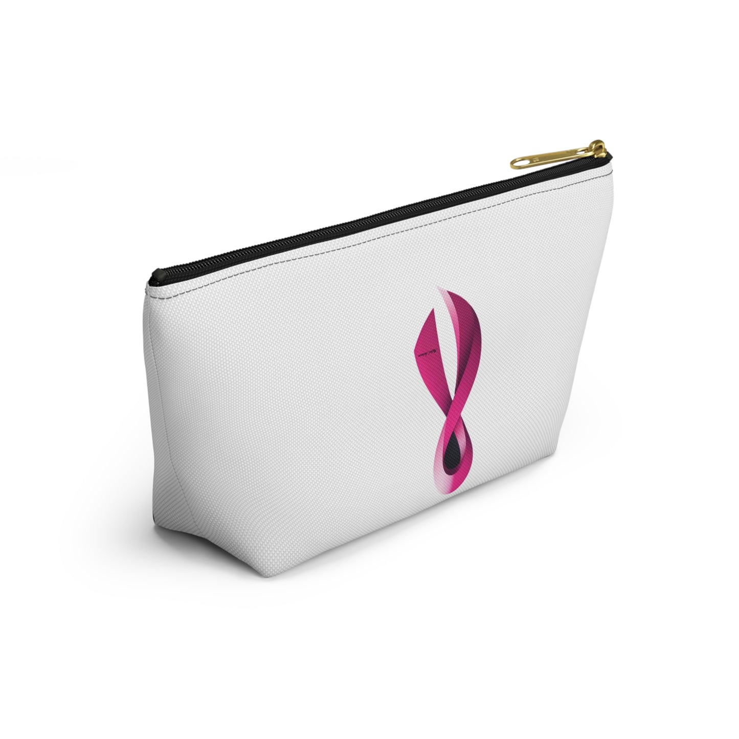 Accessory Pouch - Breast Cancer Awareness Ribbon Design