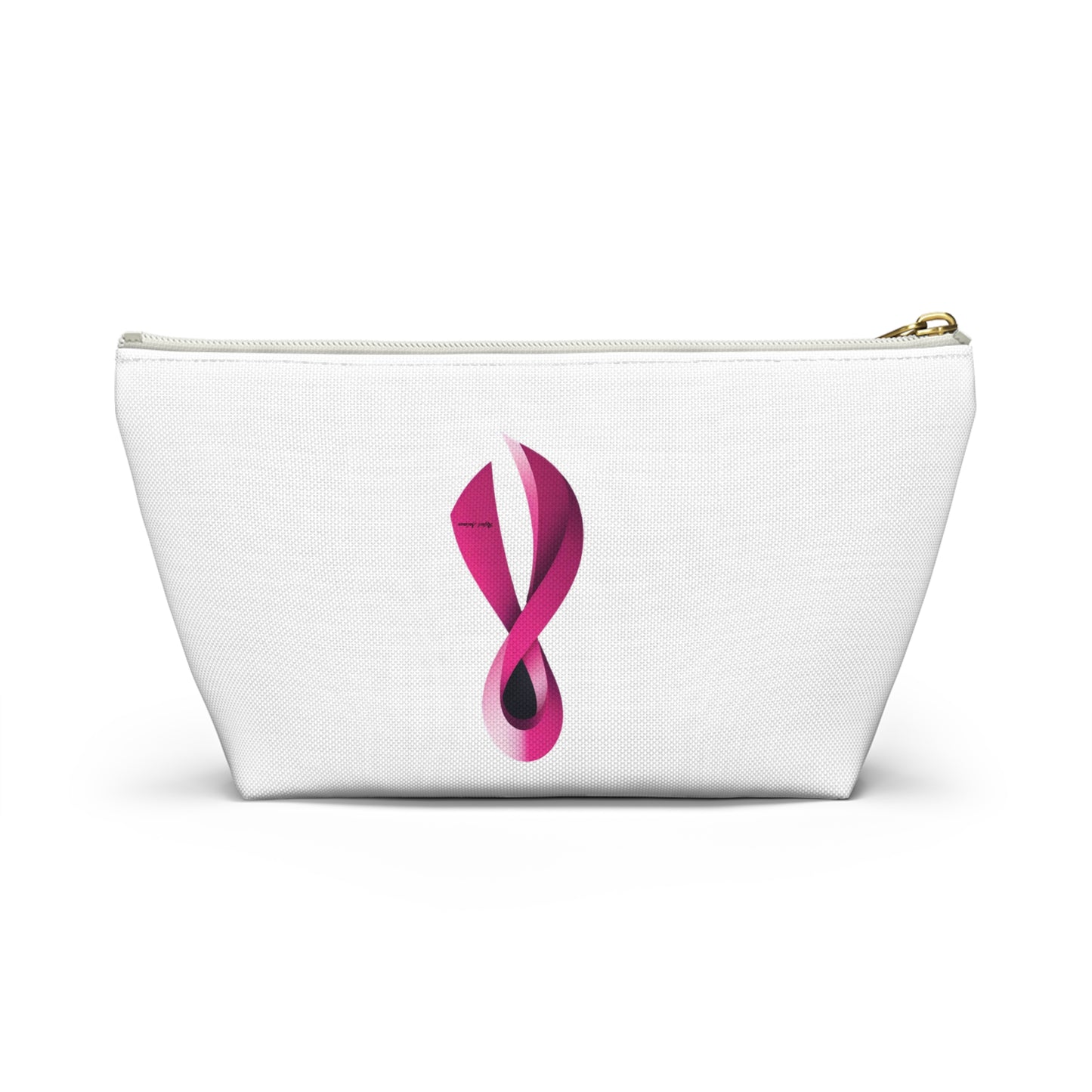 Accessory Pouch - Breast Cancer Awareness Ribbon Design