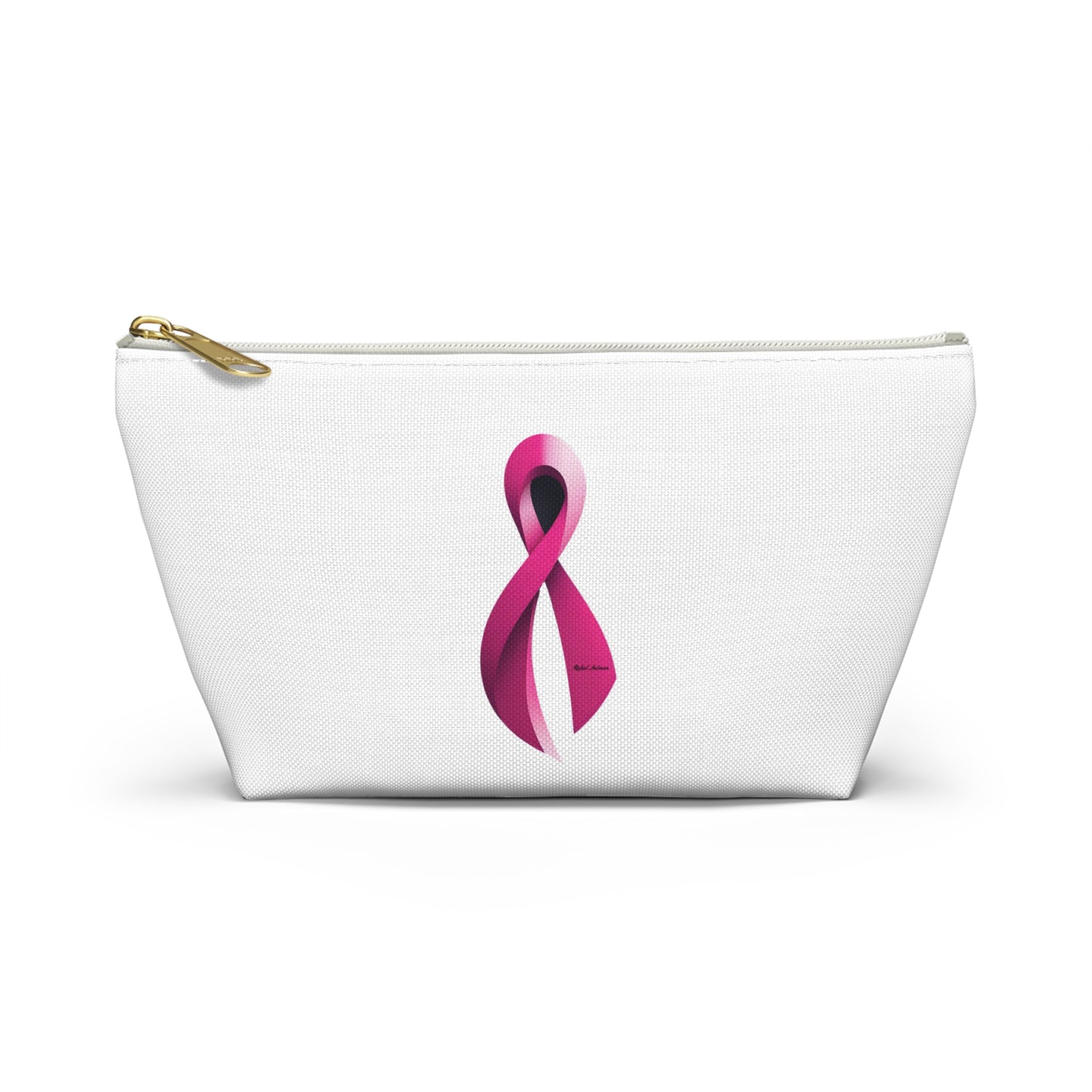 Accessory Pouch - Breast Cancer Awareness Ribbon Design