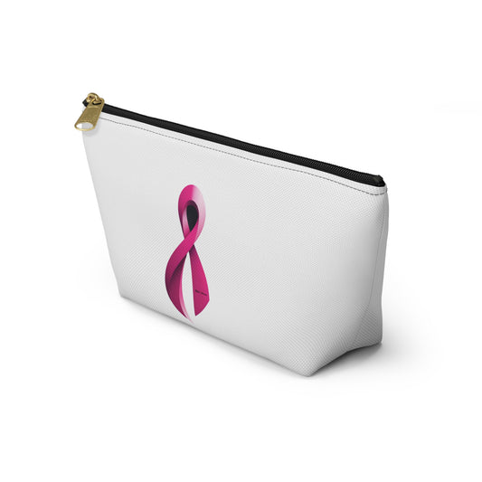 Accessory Pouch - Breast Cancer Awareness Ribbon Design