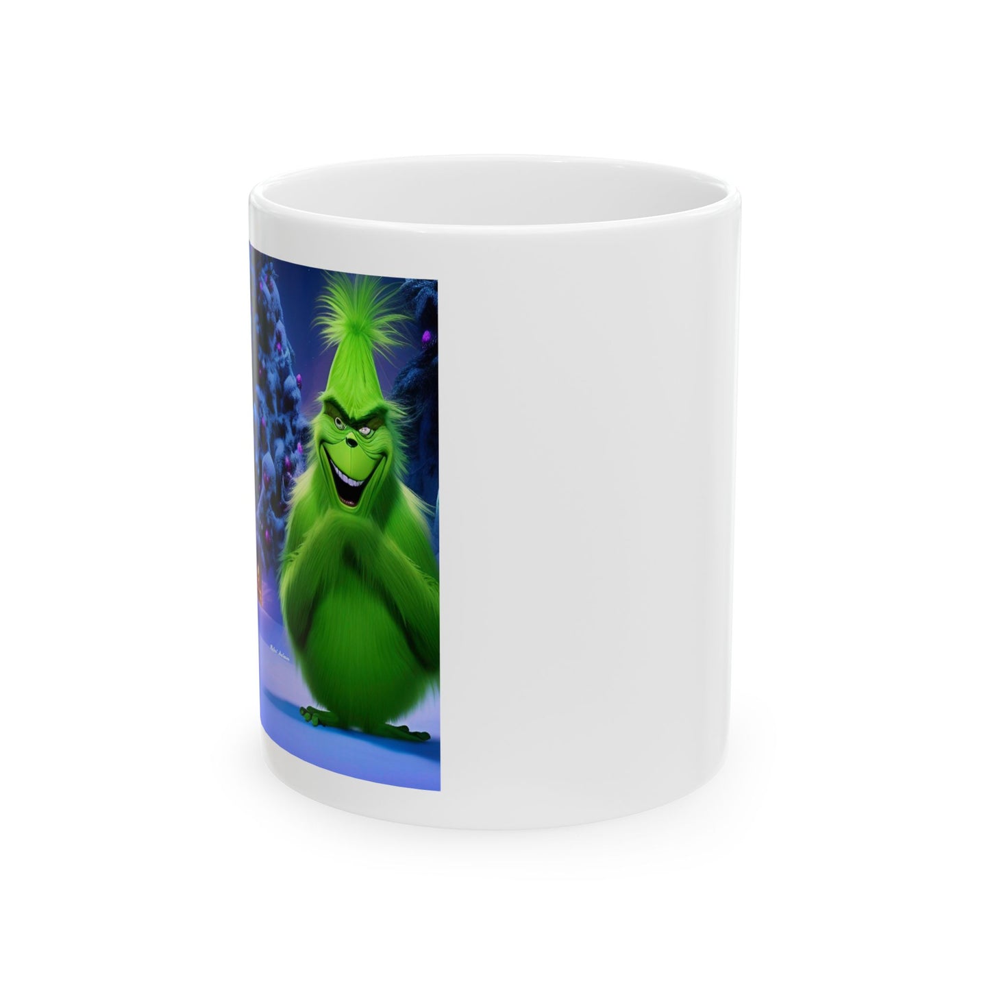 Mug - Scheming Green in Holiday Bliss - Grinch like