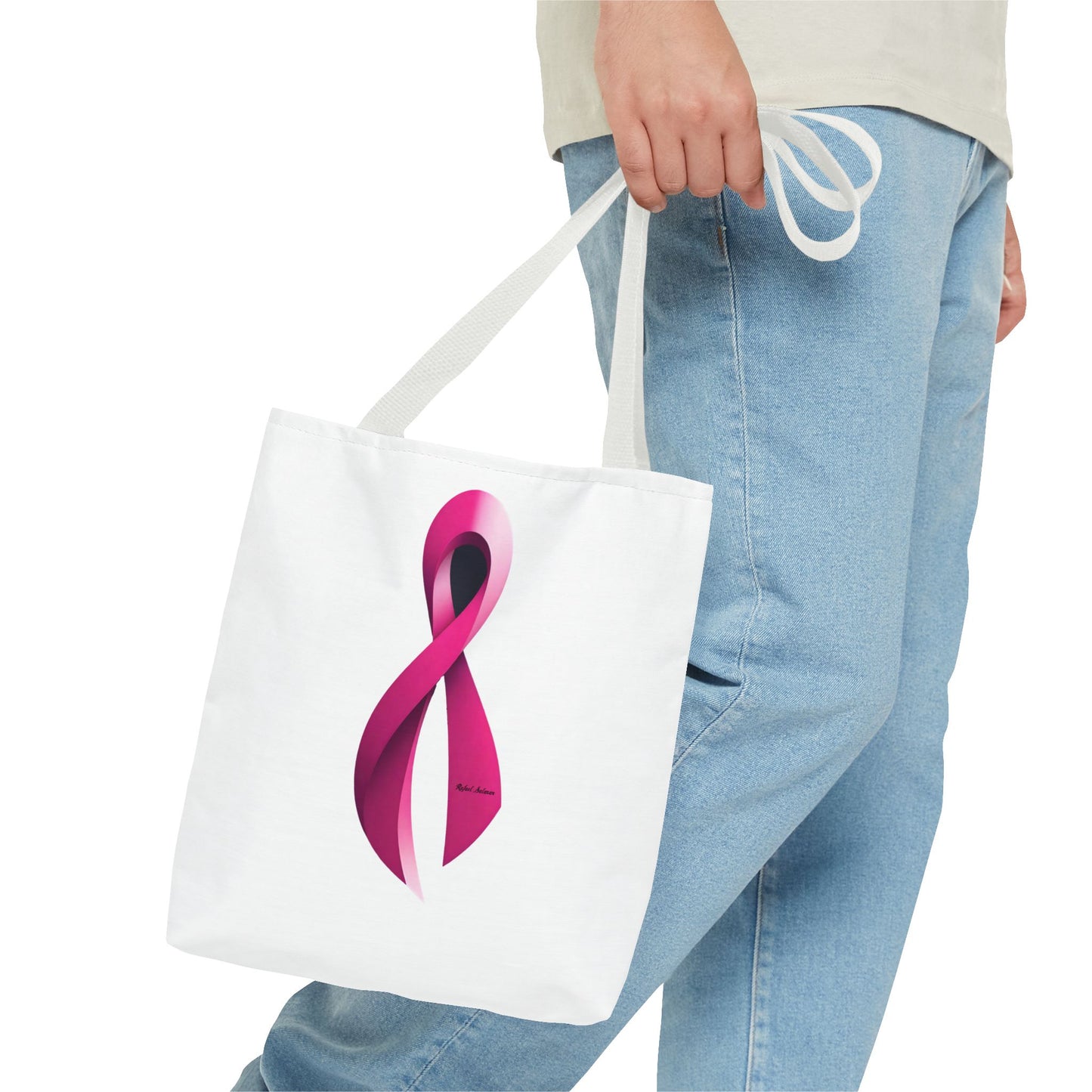 Pink Ribbon Breast Cancer Awareness Tote Bag