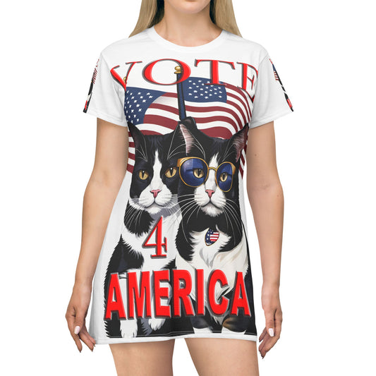 Americana Vote 4 America T-Shirt Dress