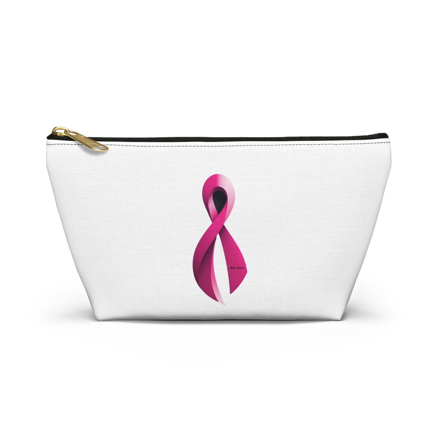 Accessory Pouch - Breast Cancer Awareness Ribbon Design