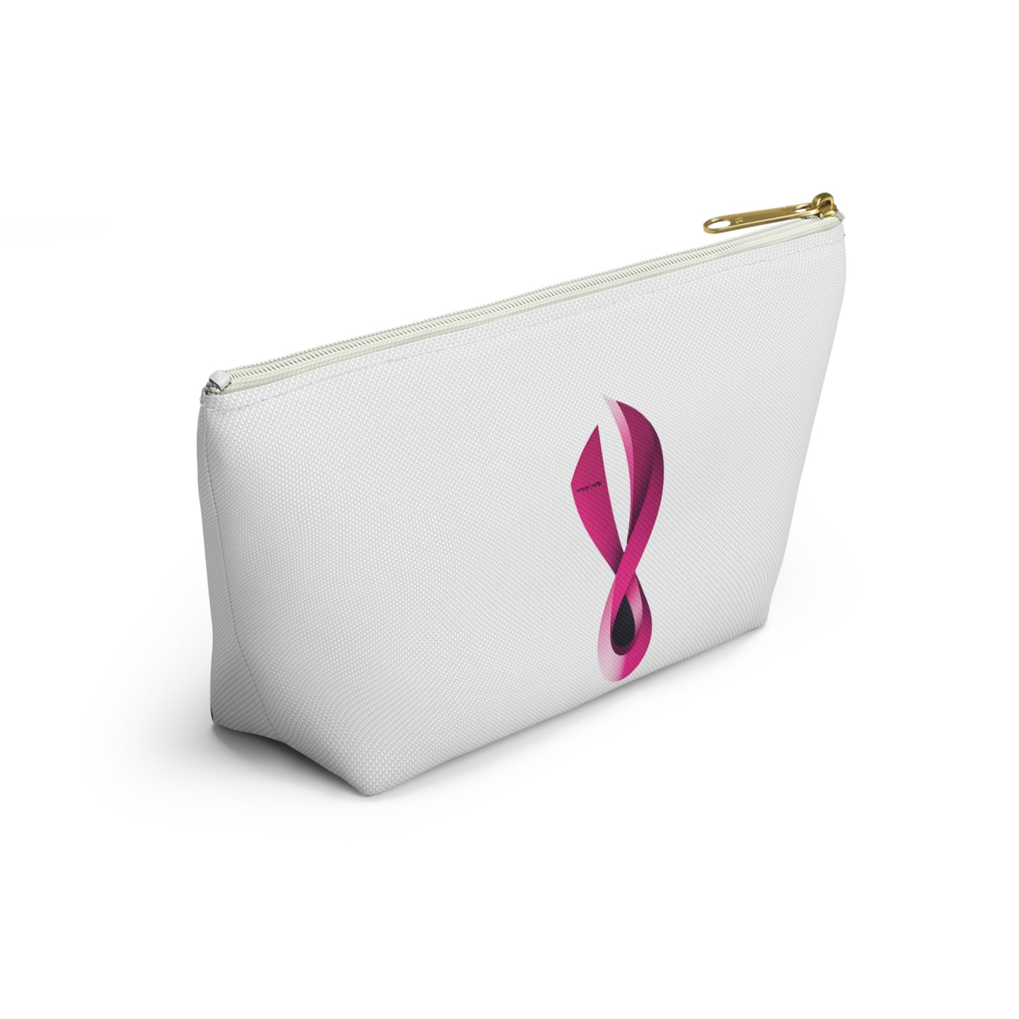 Accessory Pouch - Breast Cancer Awareness Ribbon Design