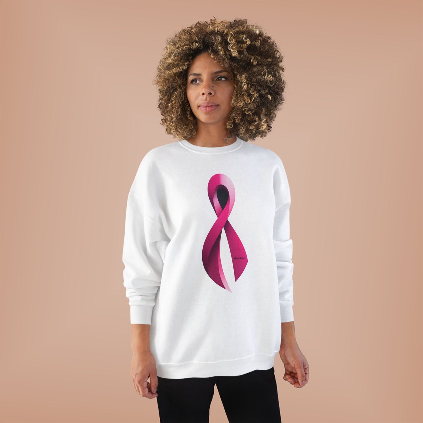 Sweat-shirt avec motif ruban rose pour la sensibilisation au cancer du sein