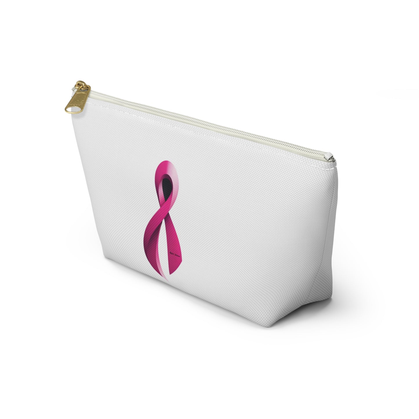 Accessory Pouch - Breast Cancer Awareness Ribbon Design