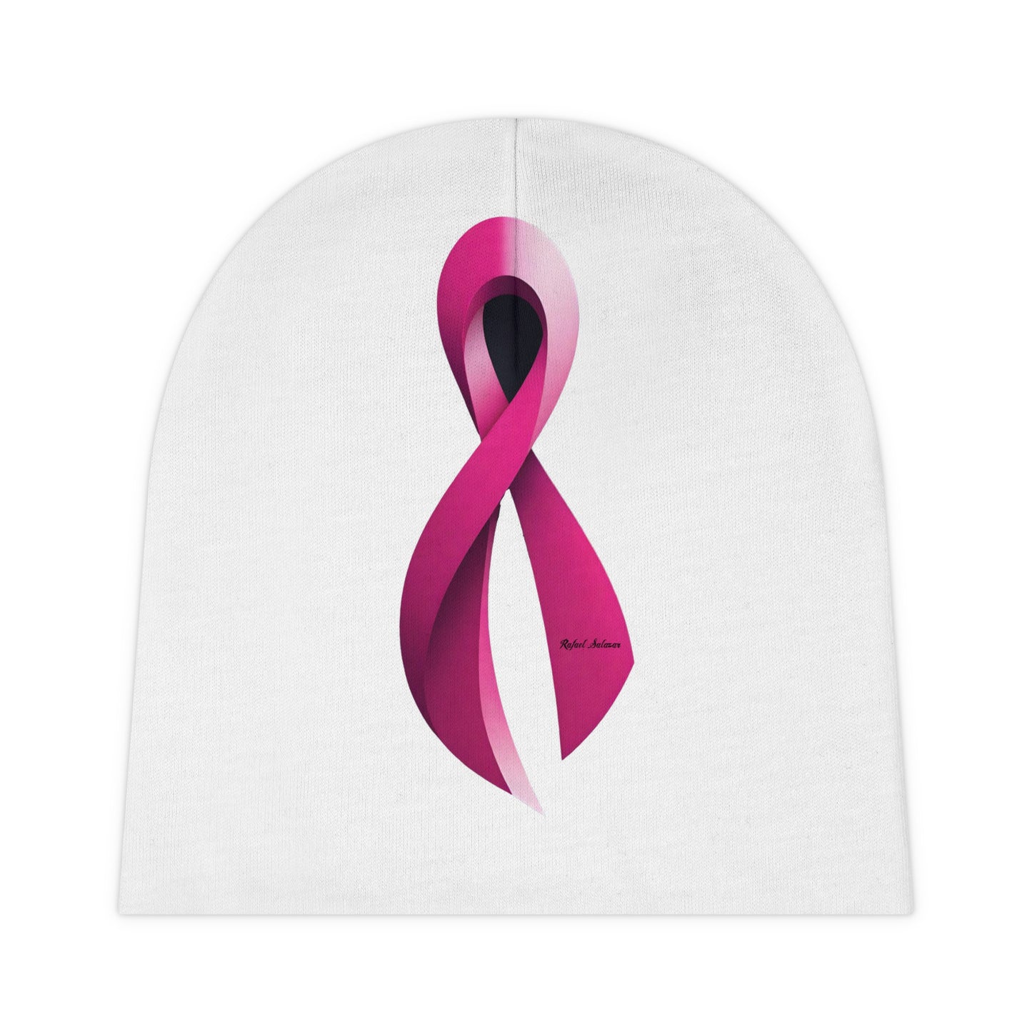 Baby Beanie - Breast Cancer Awareness Ribbon Artwork