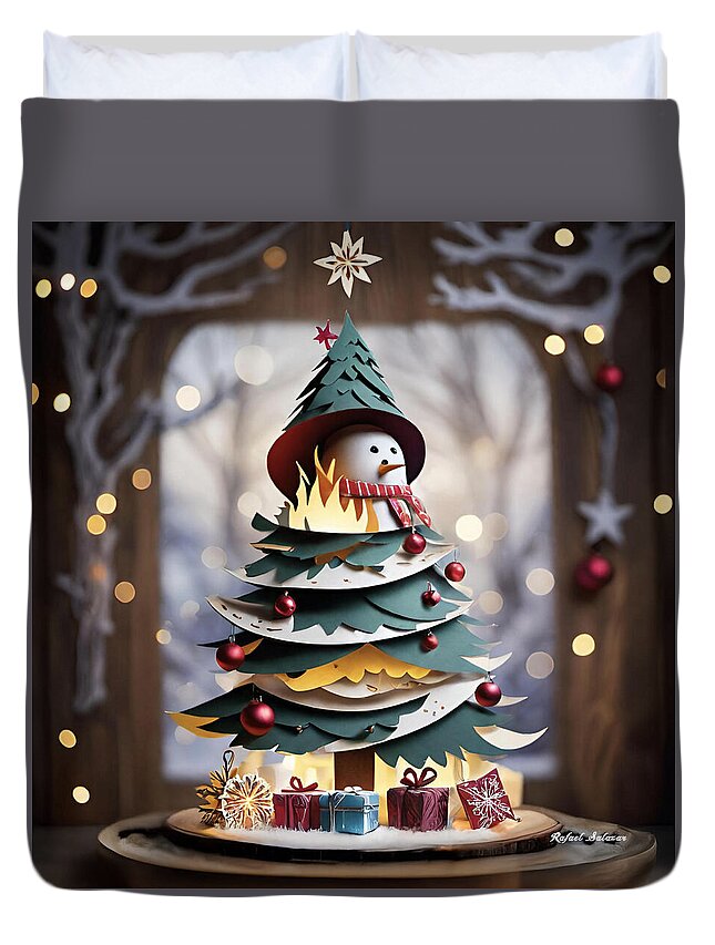 A Whimsical Winter Surprise - Duvet Cover