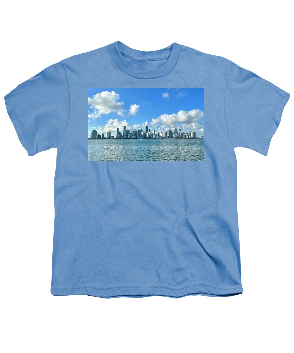 Brickell Bay depuis Key Biscayne en Floride - T-shirt pour jeunes