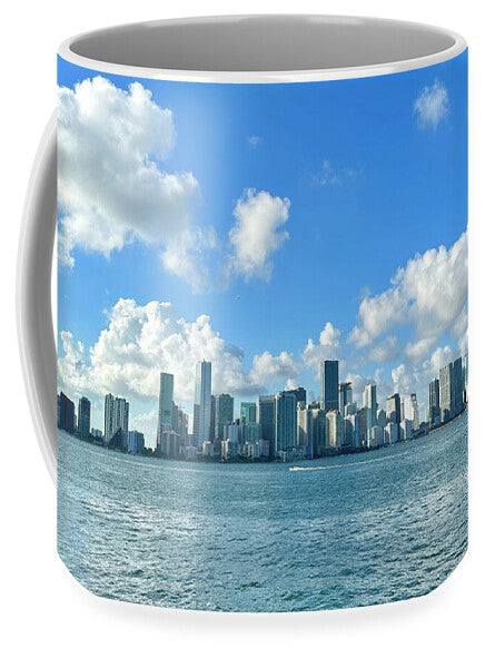 Brickell Bay from Key Biscayne Florida - Mug