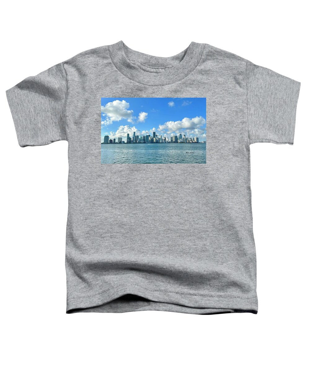 Brickell Bay from Key Biscayne Florida - Toddler T-Shirt