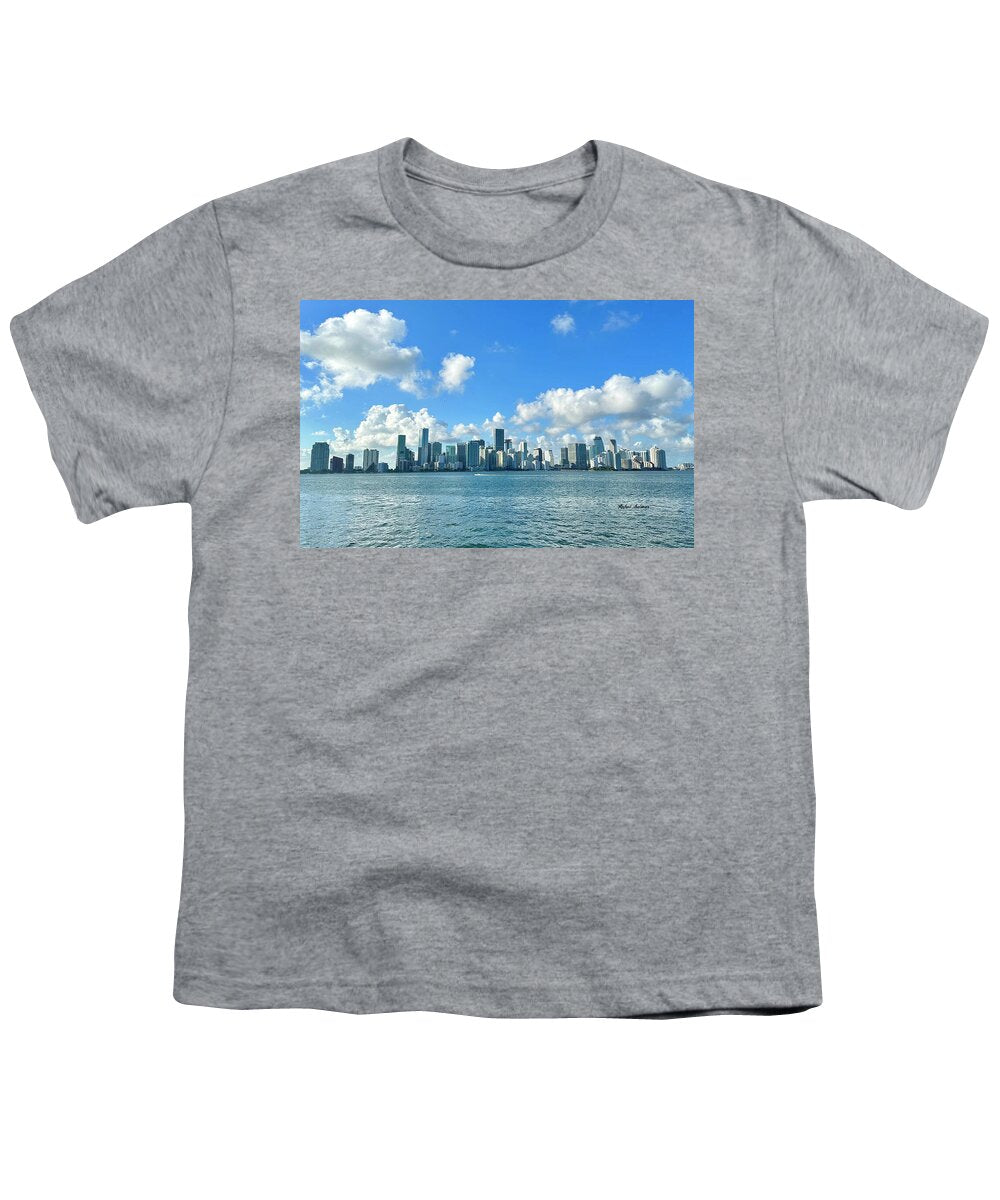 Brickell Bay depuis Key Biscayne en Floride - T-shirt pour jeunes