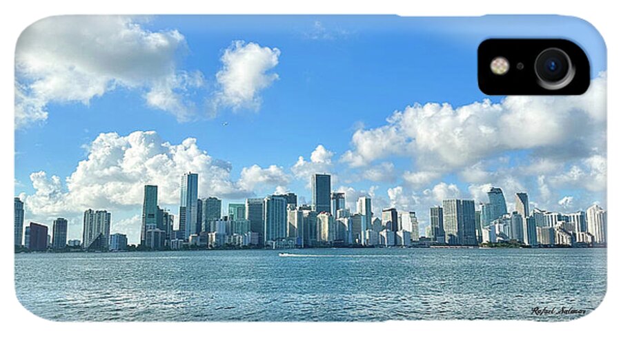 Brickell Bay from Key Biscayne Florida - Phone Case