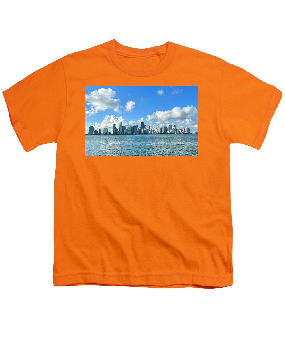 Brickell Bay depuis Key Biscayne en Floride - T-shirt pour jeunes