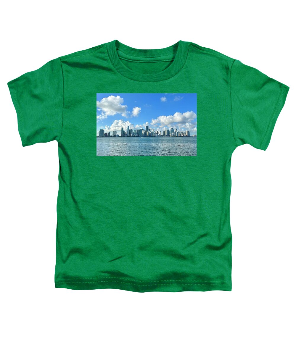 Brickell Bay from Key Biscayne Florida - Toddler T-Shirt